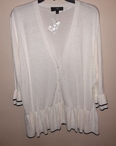 NWOT!! Lane Bryant Peplum Cardigan